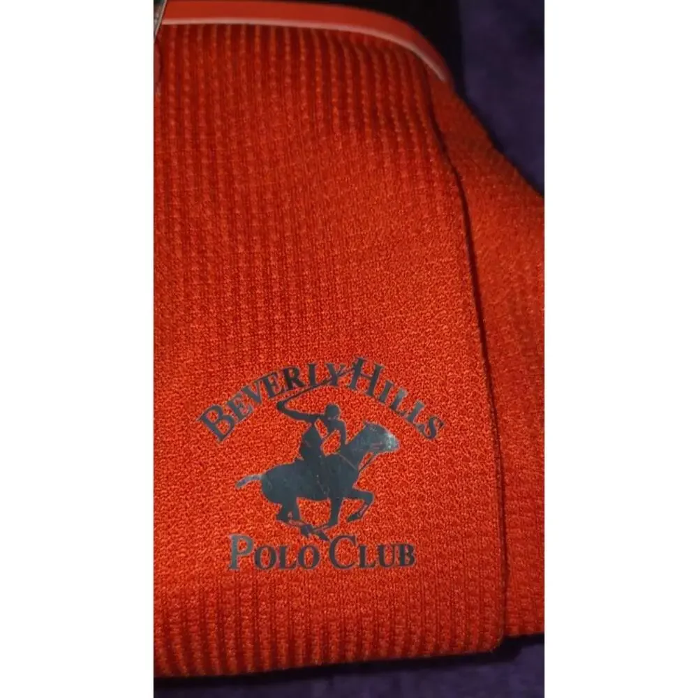 Beverly Hills Polo Club Men's 2 Piece Lounge Set Pajamas Red Top & Plaid Pants L